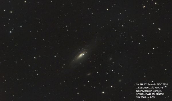 SN 2026aaiv in NGC7331 - Astrophotography