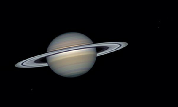 Saturn, Rhea, Dione, Tethys 10.10.2026. - Astrophotography
