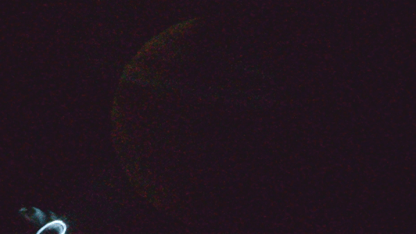 Пролёт самолёта на фоне Луны через облака (Ф=-45% от 04.03.24) - астрофотография