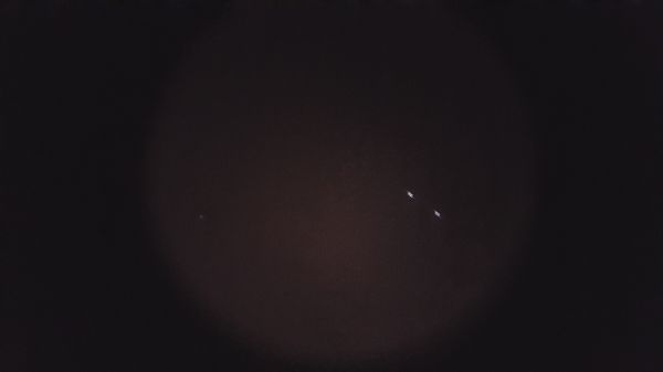 Двойная звезда в созвездии Лира - астрофотография