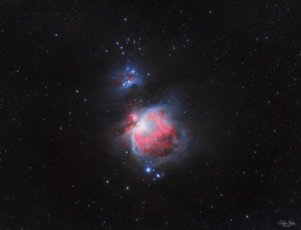 M42 Great orion nebula & running man nebula - астрофотография
