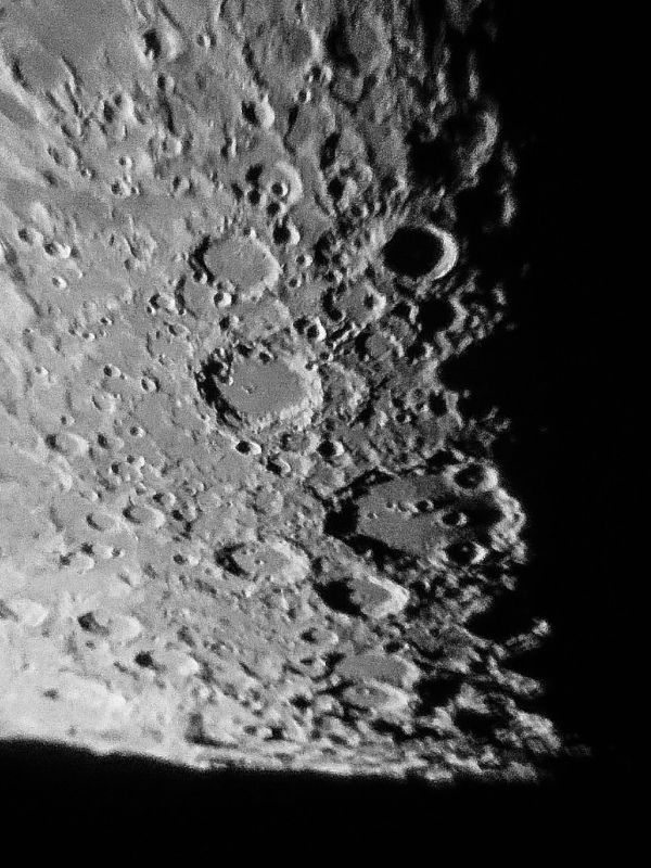 Лунные кратеры 10.10.2020 (3) - астрофотография