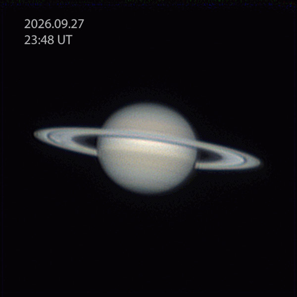 Spokes in Saturn's Rings, animation of rotation - Astrophotography