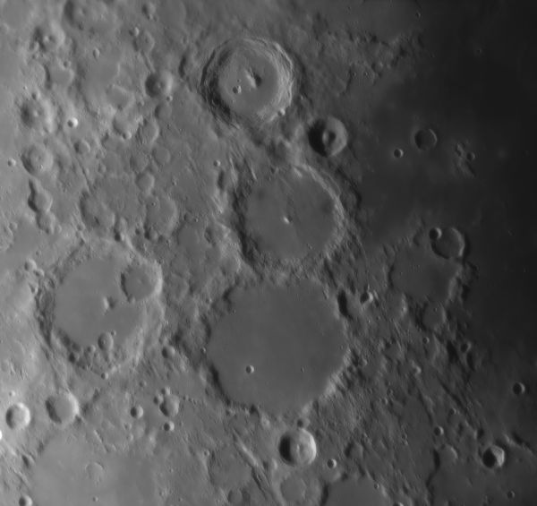 Arzachel, Alphonsus, Ptolemaeus 01.05.2020 - астрофотография