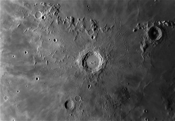 Луна-кратер Коперник 25.07.2019г. - астрофотография