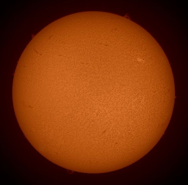 Солнце 02.06.2022 в H-aльфа - астрофотография