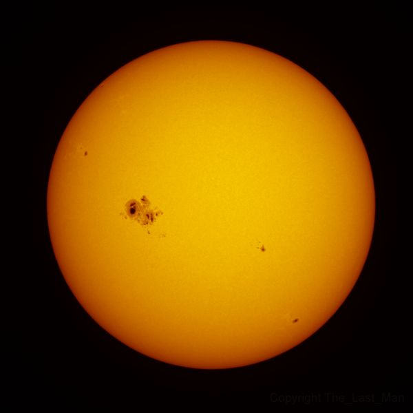 Sun with sunspot group 2192, 22 oct 2014 - астрофотография