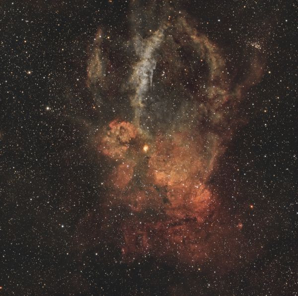 SH2-157 - The Lobster Claw Nebula, RASA 8", 3 hrs - Astrophotography