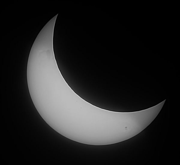 Солнечное затмение 25.10.2022г.  - астрофотография