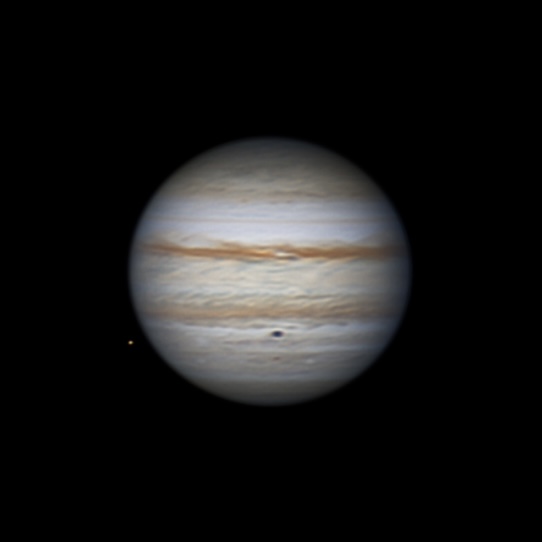 Jupiter and Europe, 24.08.2022 - астрофотография
