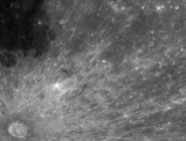 Система лучей кратера Тихо - астрофотография