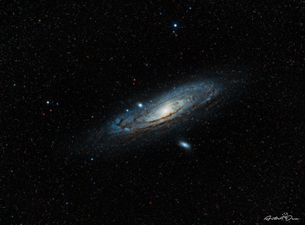 M31 Andromeda galaxy & M110 galaxy - Astrophotography