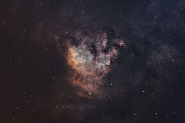 Центр туманности NGC 7822 - астрофотография
