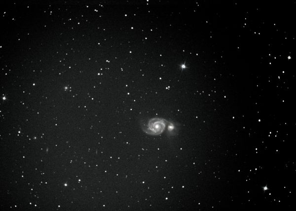 М51 (галактика Водоворот) - астрофотография