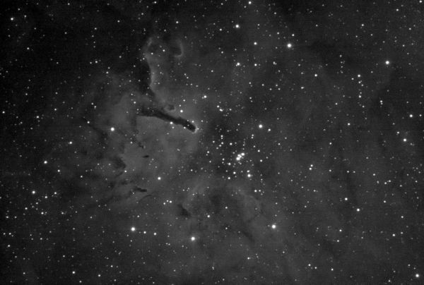Космическая Палка (NGC 6820) - астрофотография