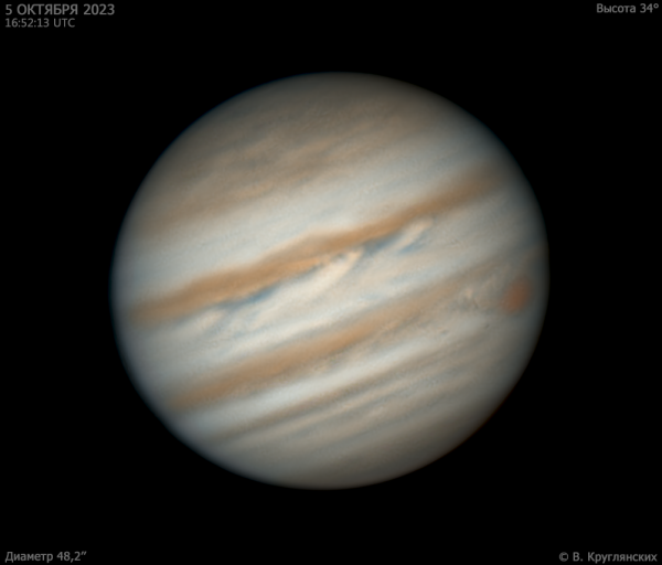 Юпитер 5 октября 2023 - астрофотография