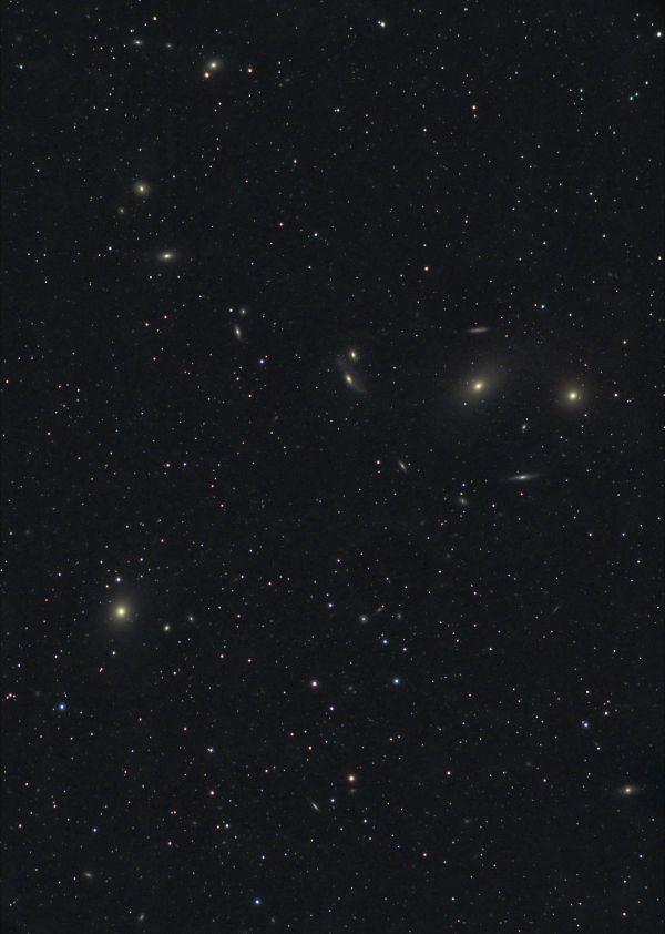 Цепочка Маркоряна, M87 и другие... - астрофотография