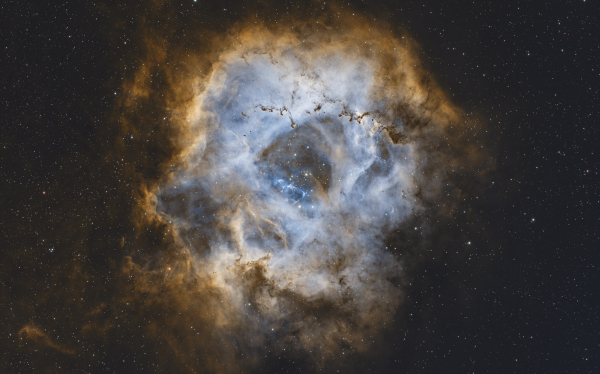 Rosette Nebula SHO - астрофотография