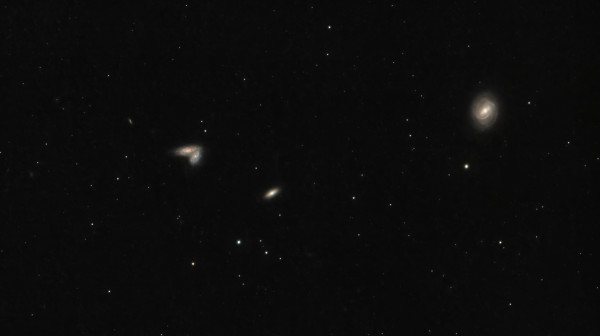 Galaxies Siamese Twins NGC 4567 and NGC 4568. M58. - Astrophotography