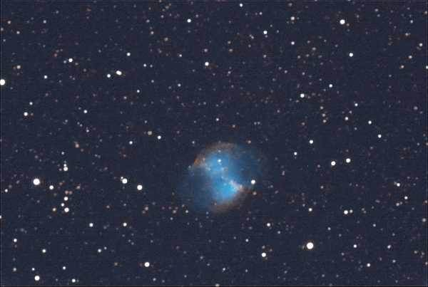Туманность М27 в Лисичке (Dumbbell Nebula) - астрофотография