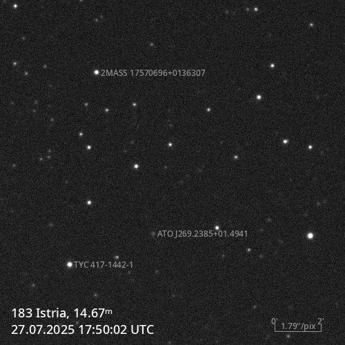 (183) Istria - Astrophotography