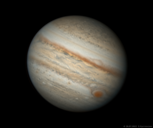 Юпитер 28 июля 2022 - астрофотография
