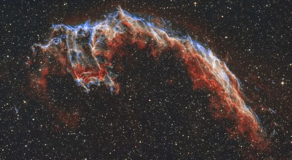 NGC 6995, NGC 6992 - астрофотография