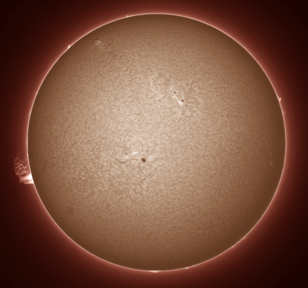 Солнце .       Хрмосфера диска.             05.02.2022. - астрофотография