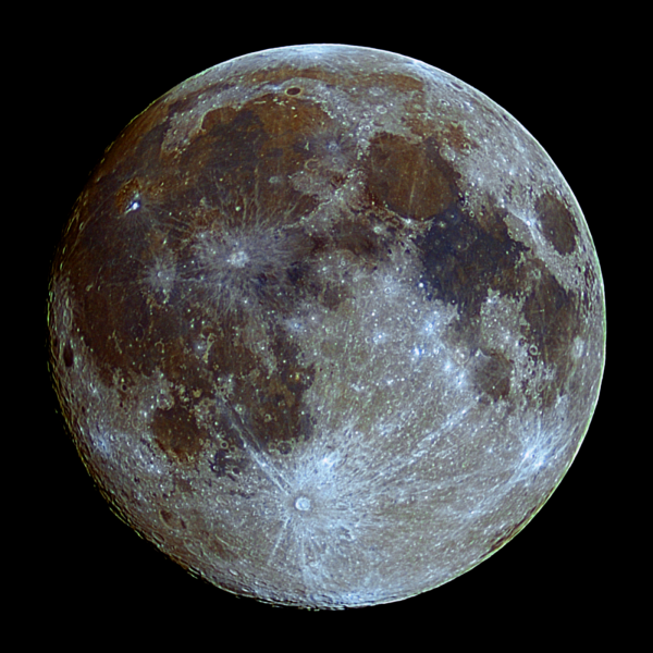 Луна в цвете  - астрофотография