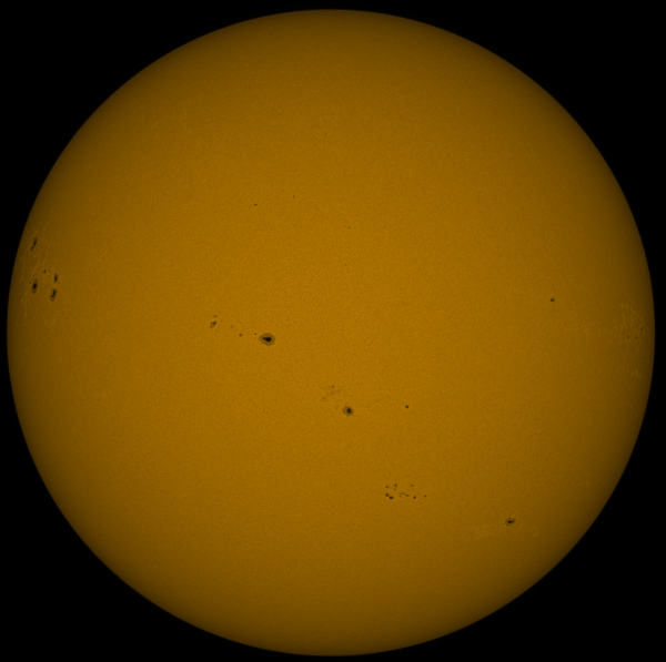 Солнце в континууме 17.05 - астрофотография