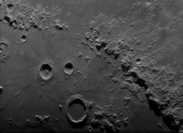 Лунные горы - астрофотография