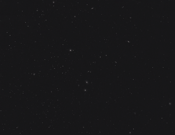 Скопление галактик в Деве - астрофотография