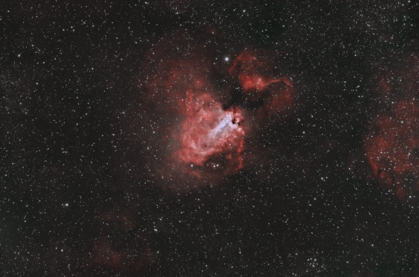 Туманность Лебедь (M17) - астрофотография