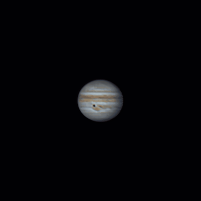 Юпитер 12.07.2021 (вращение за 30минут) - астрофотография