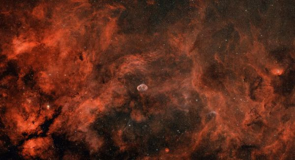 Nebulae of the central part of the constellation Lepus - Astrophotography