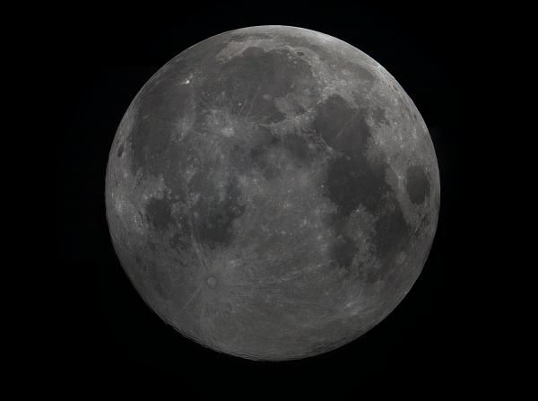 Панорама луны  - астрофотография