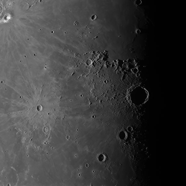 Copernicus & Montes Carpatus - астрофотография
