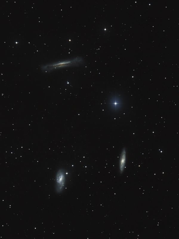 M65, M66, NGC 3628 Триплет Льва - астрофотография
