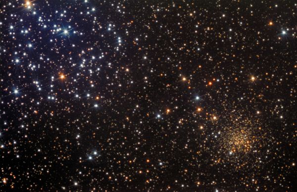 Два скопления (M 35 и NGC 2158) - астрофотография