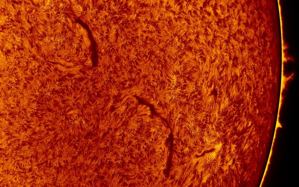 2016.03.20 Sun H-Alpha - астрофотография