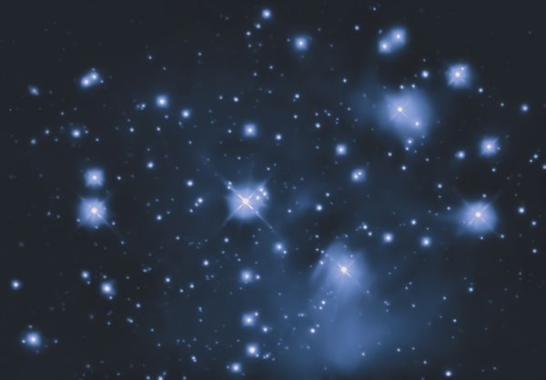 Скопление Плеяды М45- 01.04.2023 - астрофотография