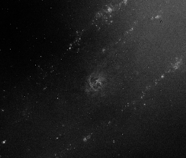 Ядро Галактики Андромеды, М31, Ha - R - астрофотография
