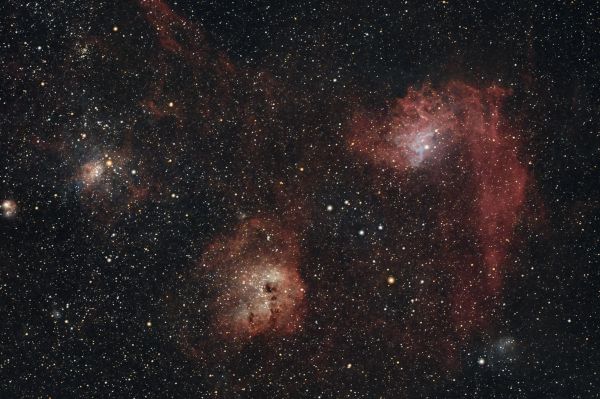 C31_IC405_Пылающая звезда_и окрестности  - астрофотография