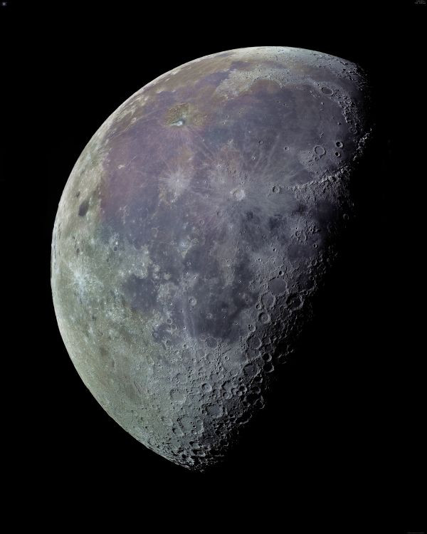 Panorama of the Moon on August 5, 2026. - Astrophotography