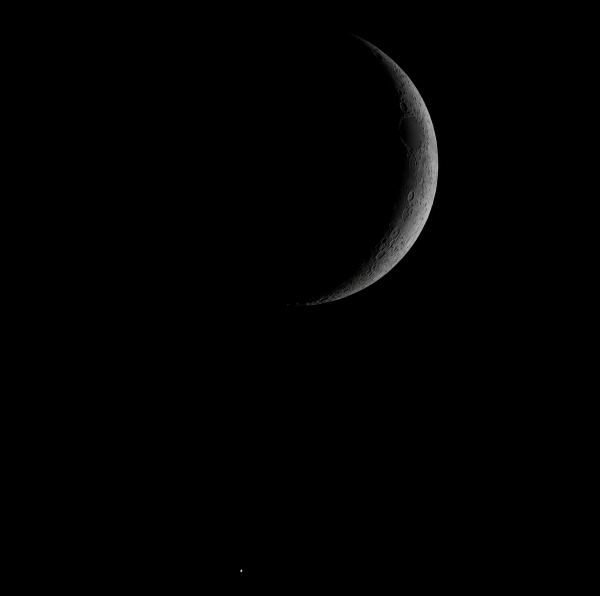 Moon&Venus - астрофотография