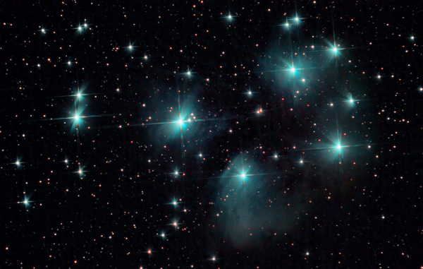 Плеяды (m 45) - астрофотография