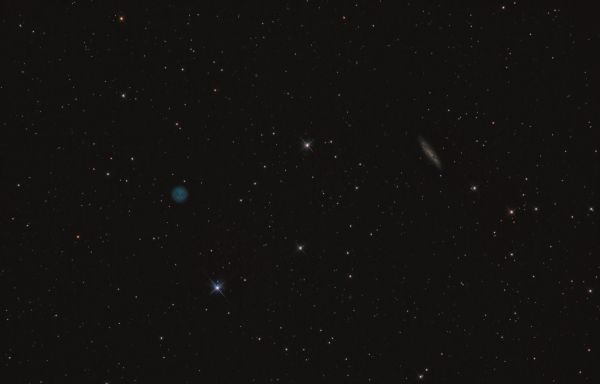 Туманность Сова и галактика М108 - астрофотография