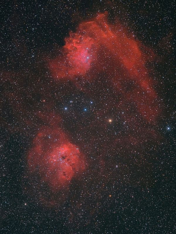 IC405 и IC410 - астрофотография