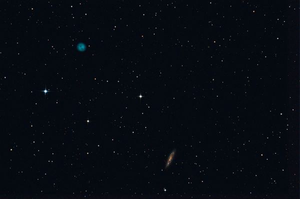 M97 (Owl nebula), M108(Surfboard galaxy) - астрофотография