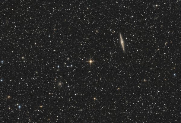 NGC 891 & Abell 347 - астрофотография